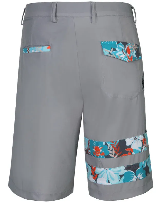 Street Mood Eco - friendly Tattoo Golf: Men's Zuma ProCool Golf Shorts - Zuma Grey-Zuma