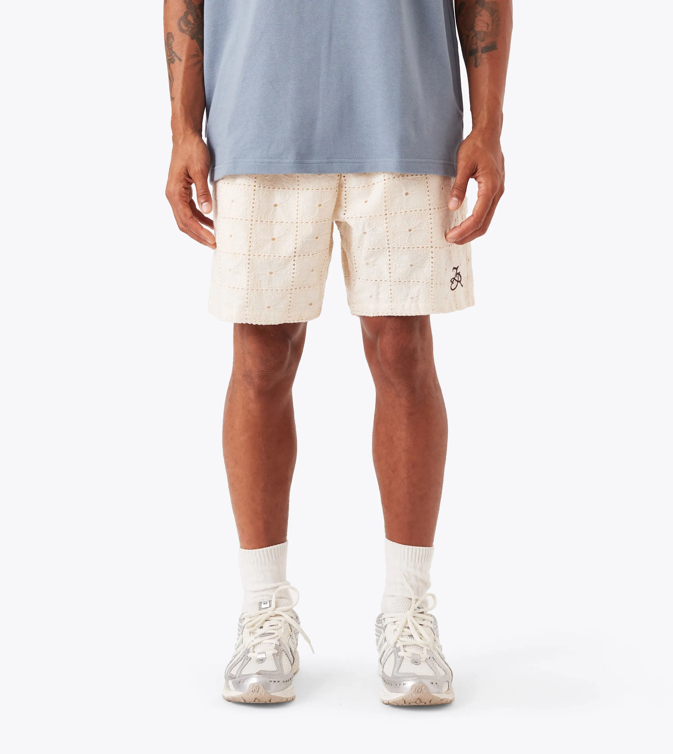 Lace Vacay Short Vintage White Ultra Soft Lining