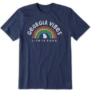 Performance Wear Fit Men's Georgia Rainbow Vibes Short Sleeve Crusher Tee