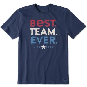 Men's Wordsmith Best. Team. Ever. Short Sleeve Tee Easy Wear Option Comfortable Look