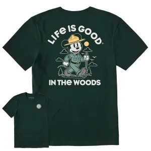 Men's Willie in the Woods Short Sleeve Crusher Tee Trendy Vibes
