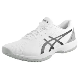 Breathable mesh Asics Men's Solution Swift FF - White/Black