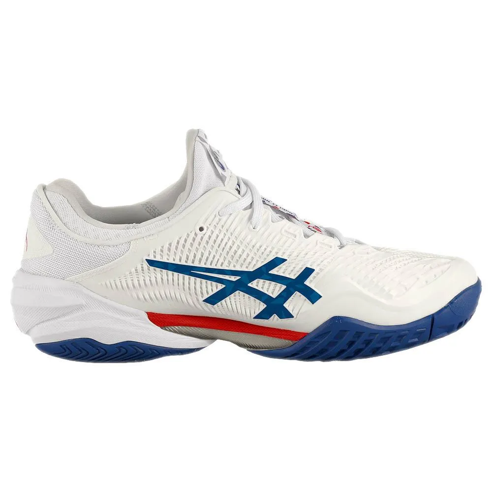 Supportive structure Sturdy Construction Asics Men's Court FF 3 Novak - White/Asics Blue