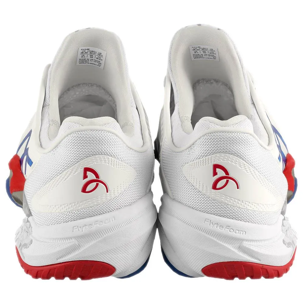 Asics Men's Court FF 3 Novak - White/Asics Blue Anti   Fatigue Anti   Odor