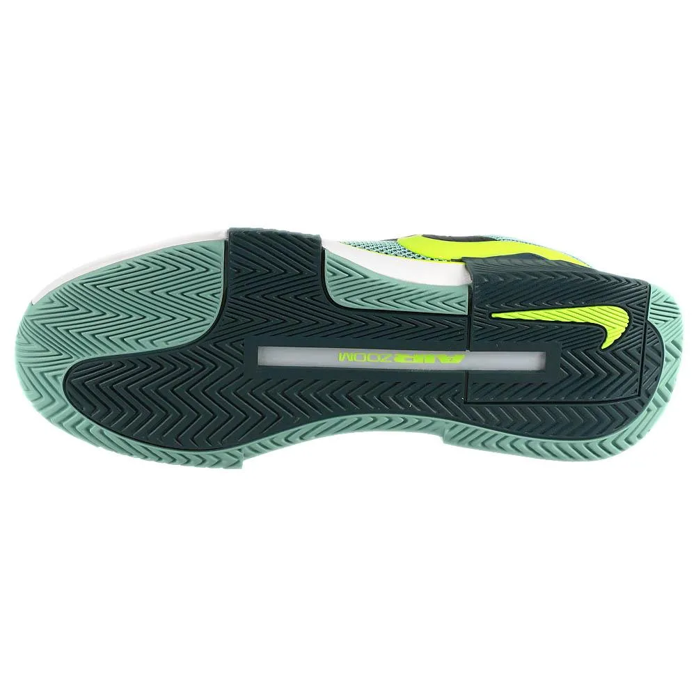 Nike Men's Air Zoom GP Challenge 1 - Denim Turq/Volt Padded collar