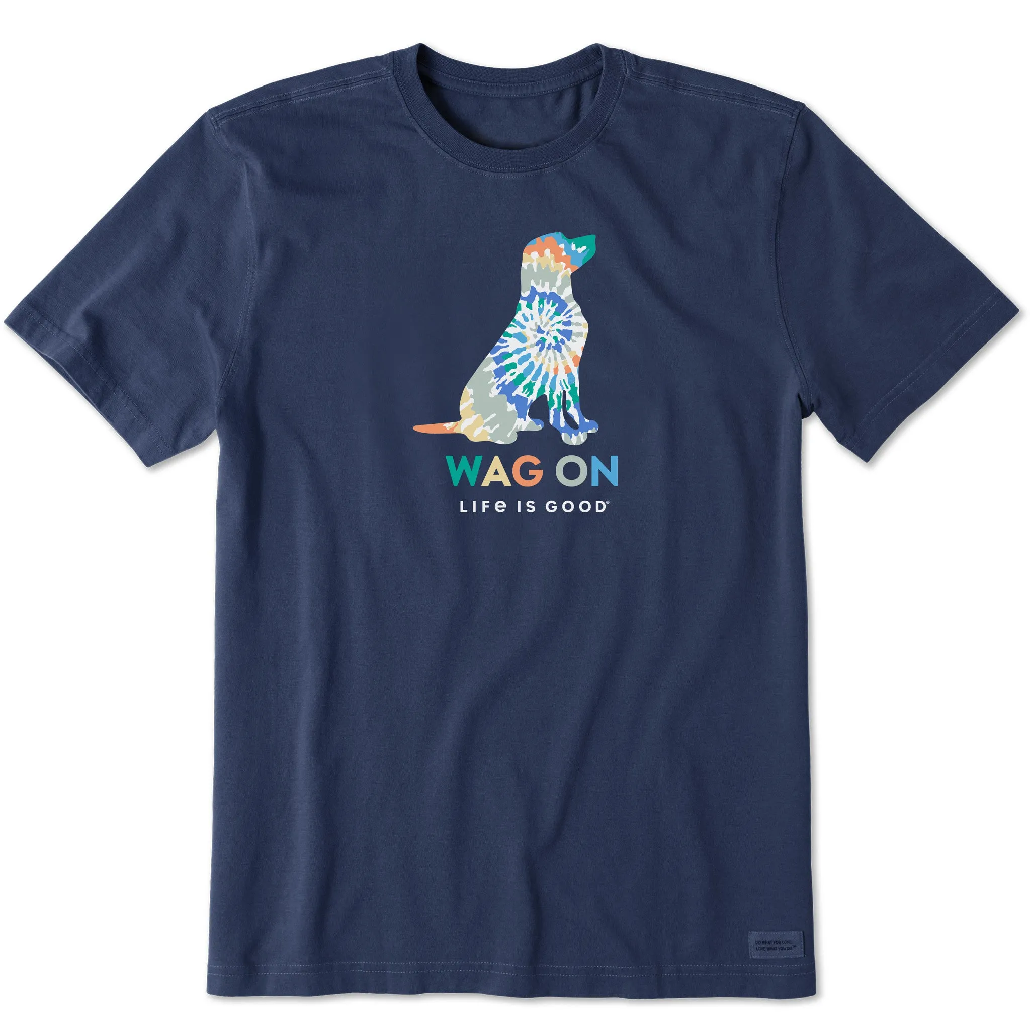 Fit For Comfort Breathable Comfort Fit Men's Tie Dye Lab Short Sleeve Crusher Tee