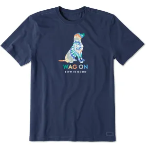 Fit For Comfort Breathable Comfort Fit Men's Tie Dye Lab Short Sleeve Crusher Tee