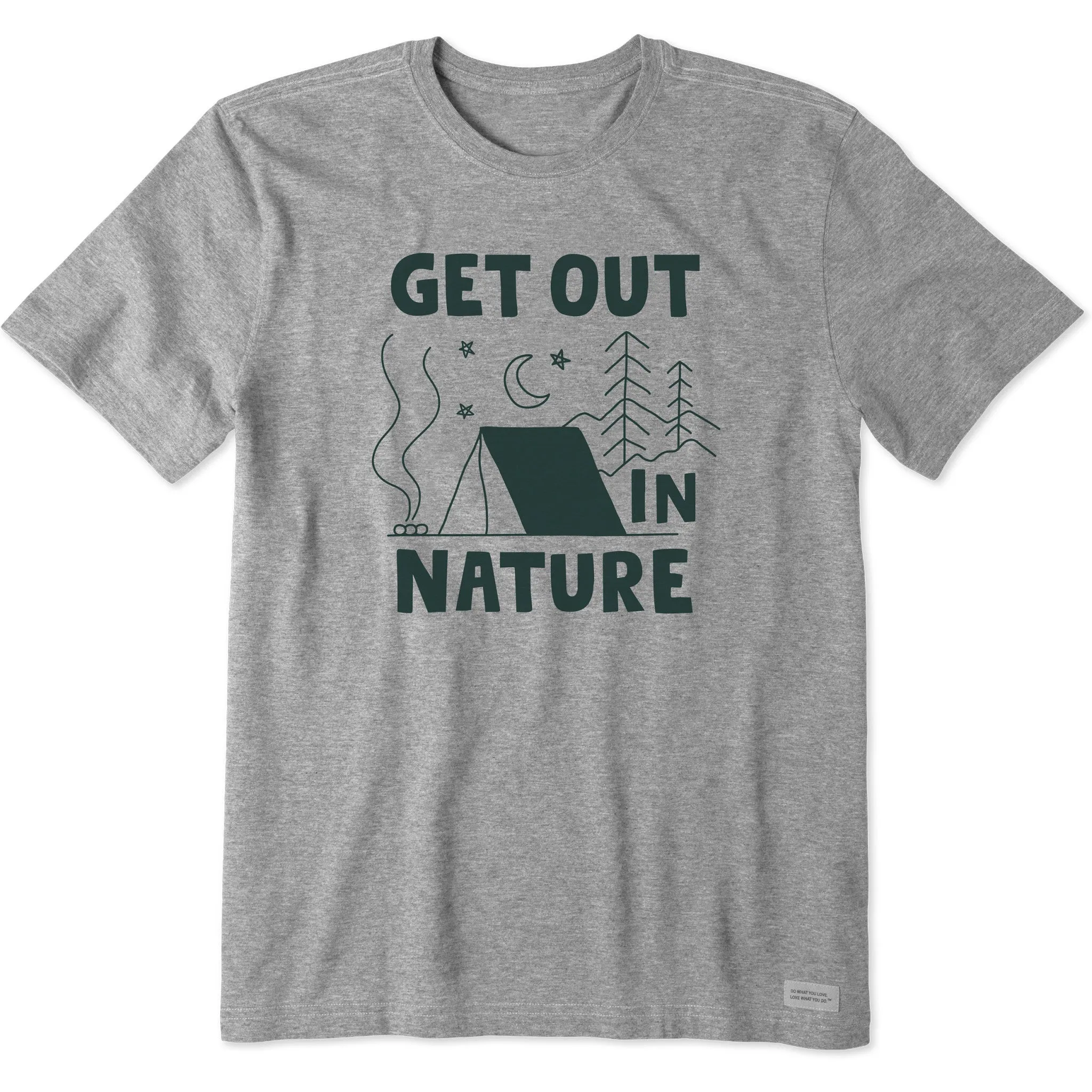 Men's Get Out in Nature Tent Short Sleeve Tee anti static coating Cozy Layer