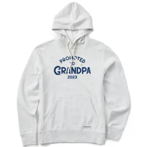 Bold Print Men's Promoted to Grandpa 2023 Simply True Fleece Hoodie