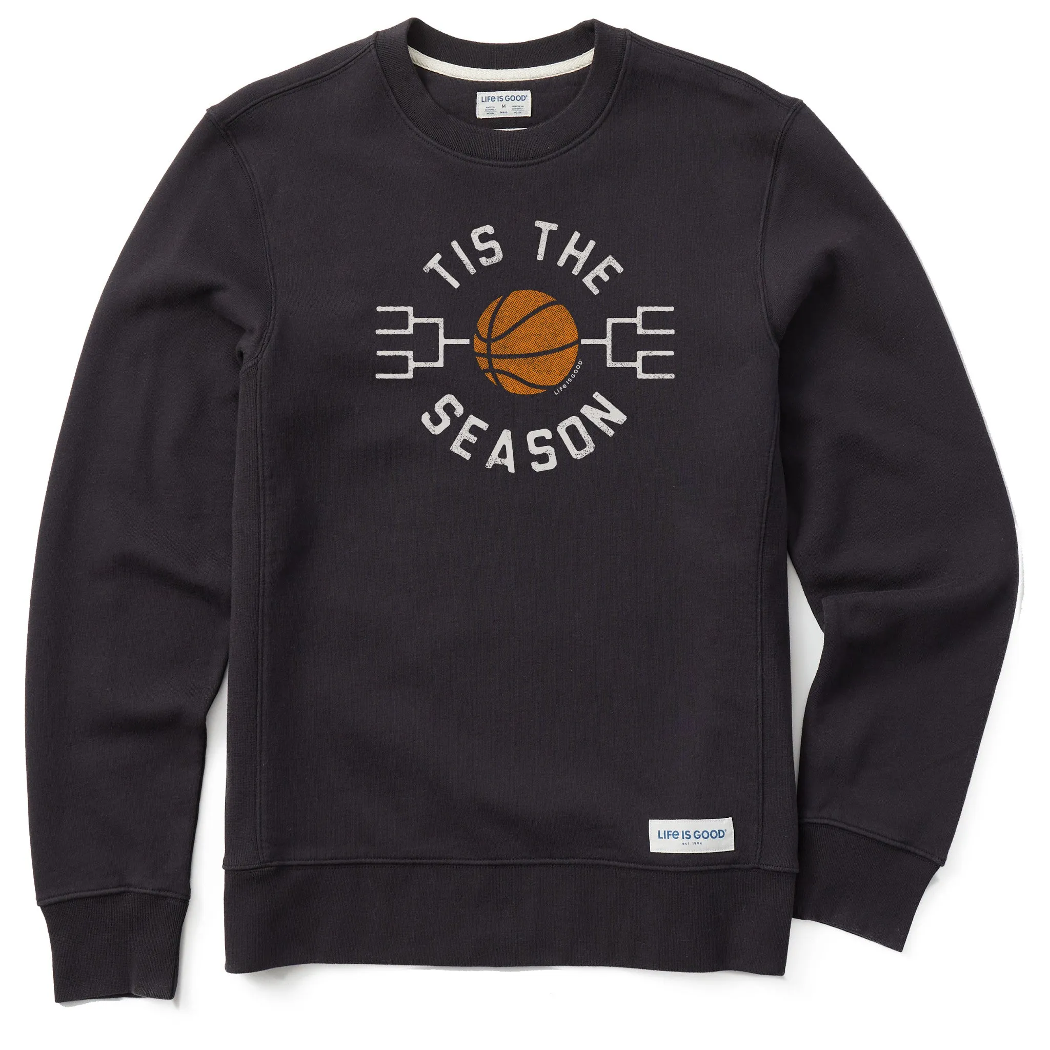 Men's Tis the Season March Hoops Simply True Fleece Crew Neutral Colors