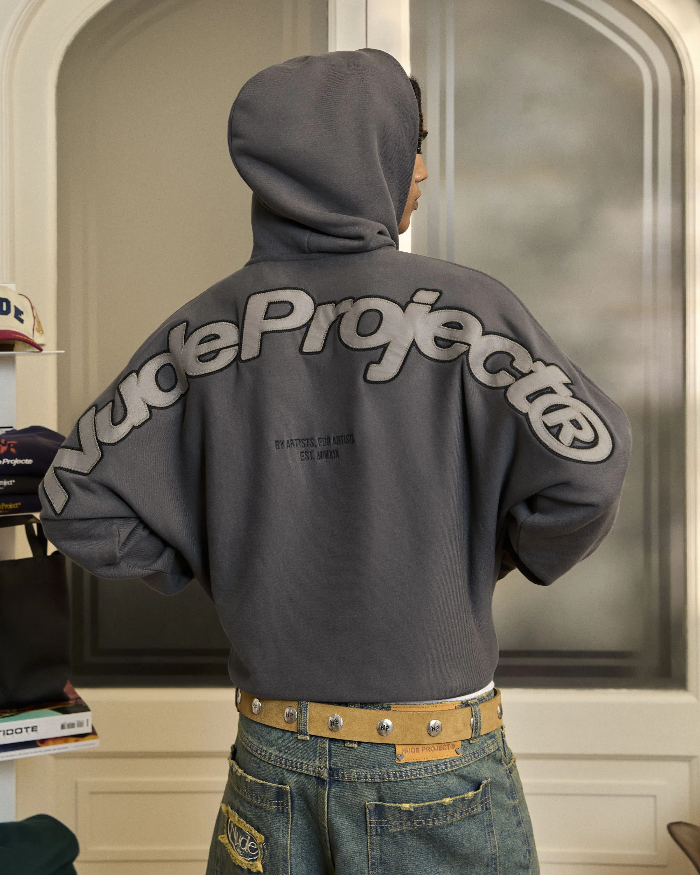 Smart Layer Beast Zip-Up Hoodie Ash