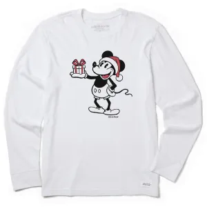 Men's Willie Present Long Sleeve Crusher Tee Fun and Comfortable