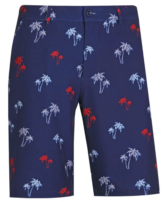 cycling outfit Tattoo Golf: Men's Cool-Stretch Golf Shorts - Palm Tree