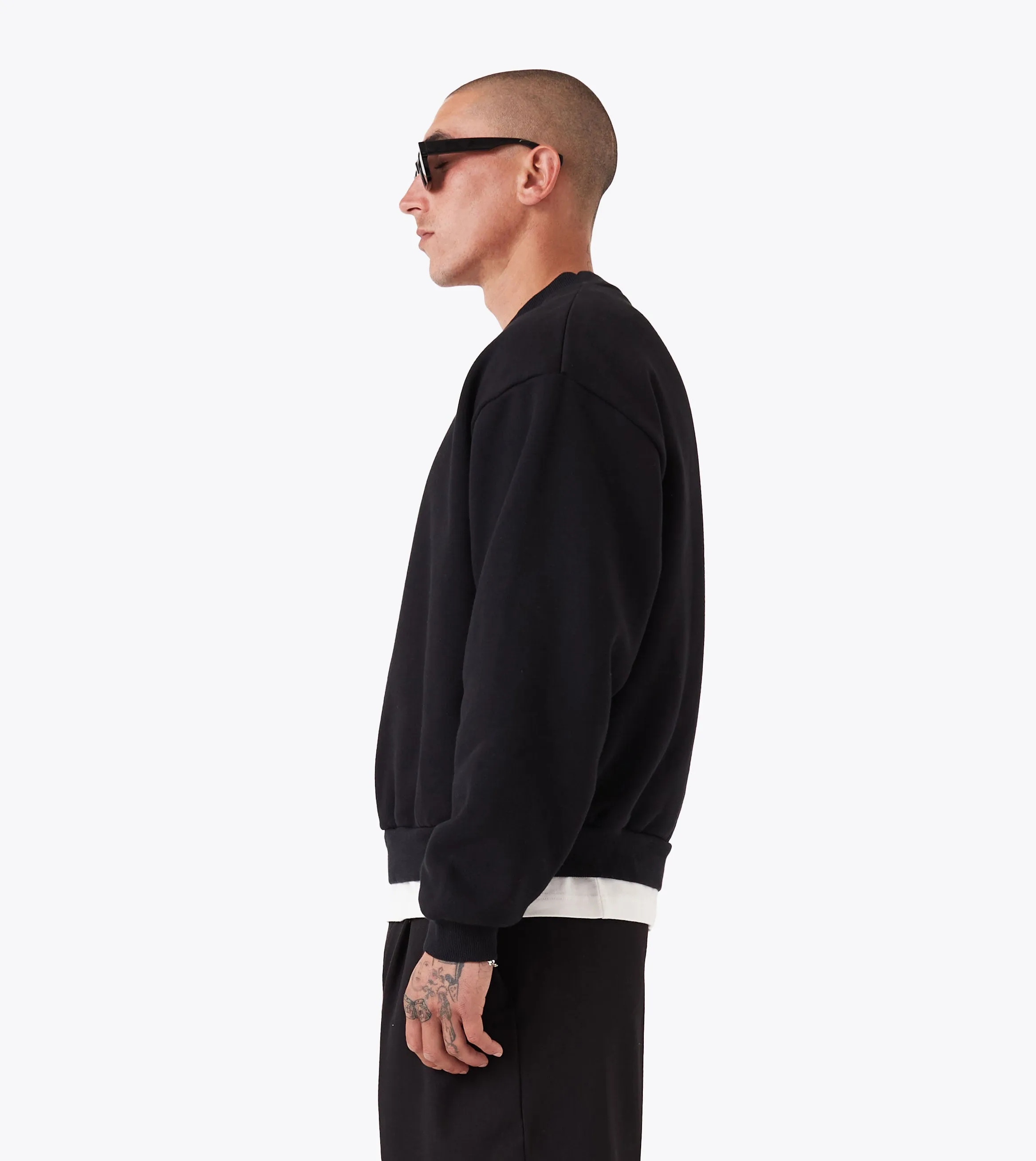 Box Crew Black Vintage Look side pocket