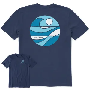 Men's Tidal Sunset Short Sleeve Tee soft look Layer Ready Fit