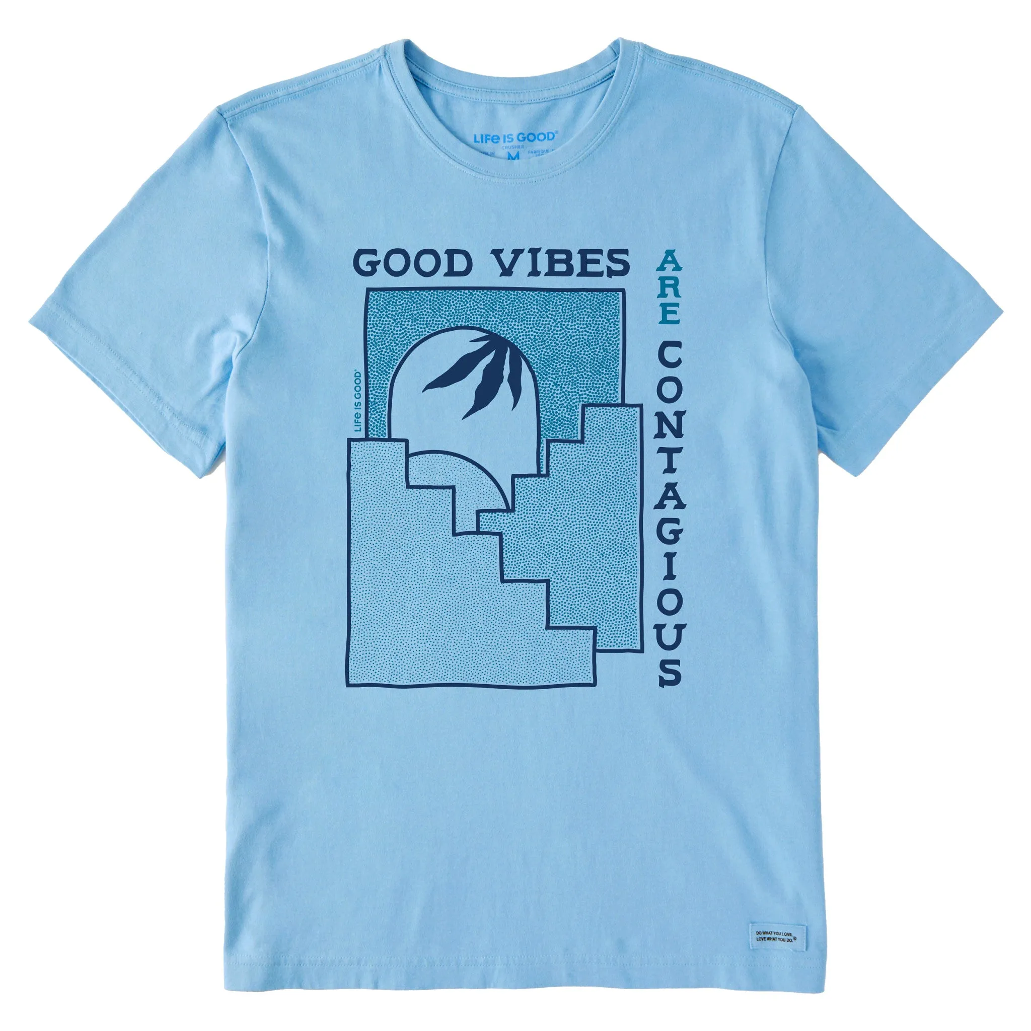 Men's Good Vibes Steps Short Sleeve Tee Cool Comfort