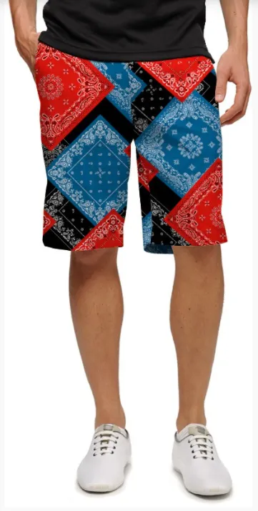 Designer Style Loudmouth Golf: Men's Shorts - Bandanas