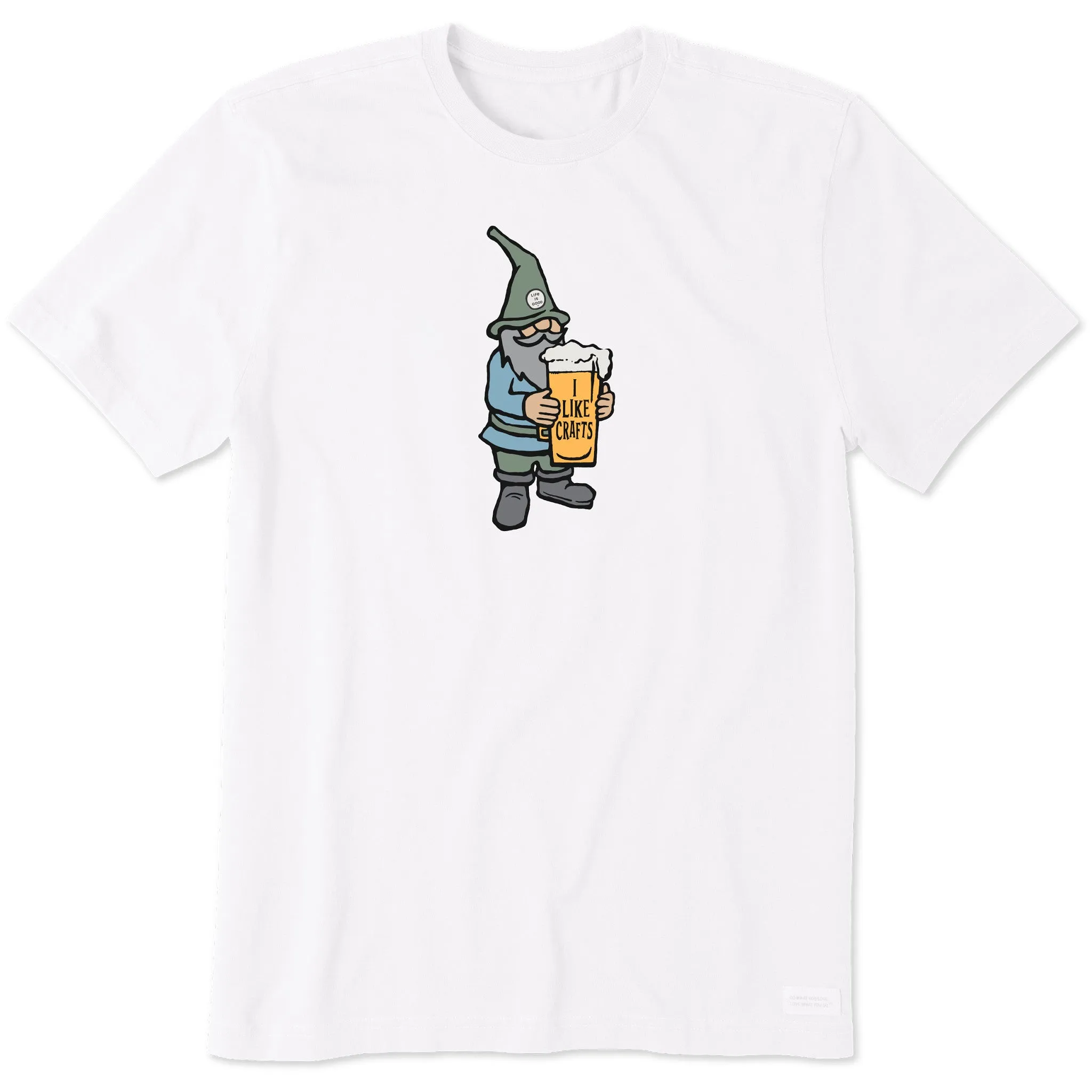 Comfortable apparel Versatile Look Men's I Like Crafts Gnome Short Sleeve Tee