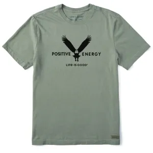 Men's Positive Energy Eagle Short Sleeve Tee Durable Knit Structure Comfy Layering