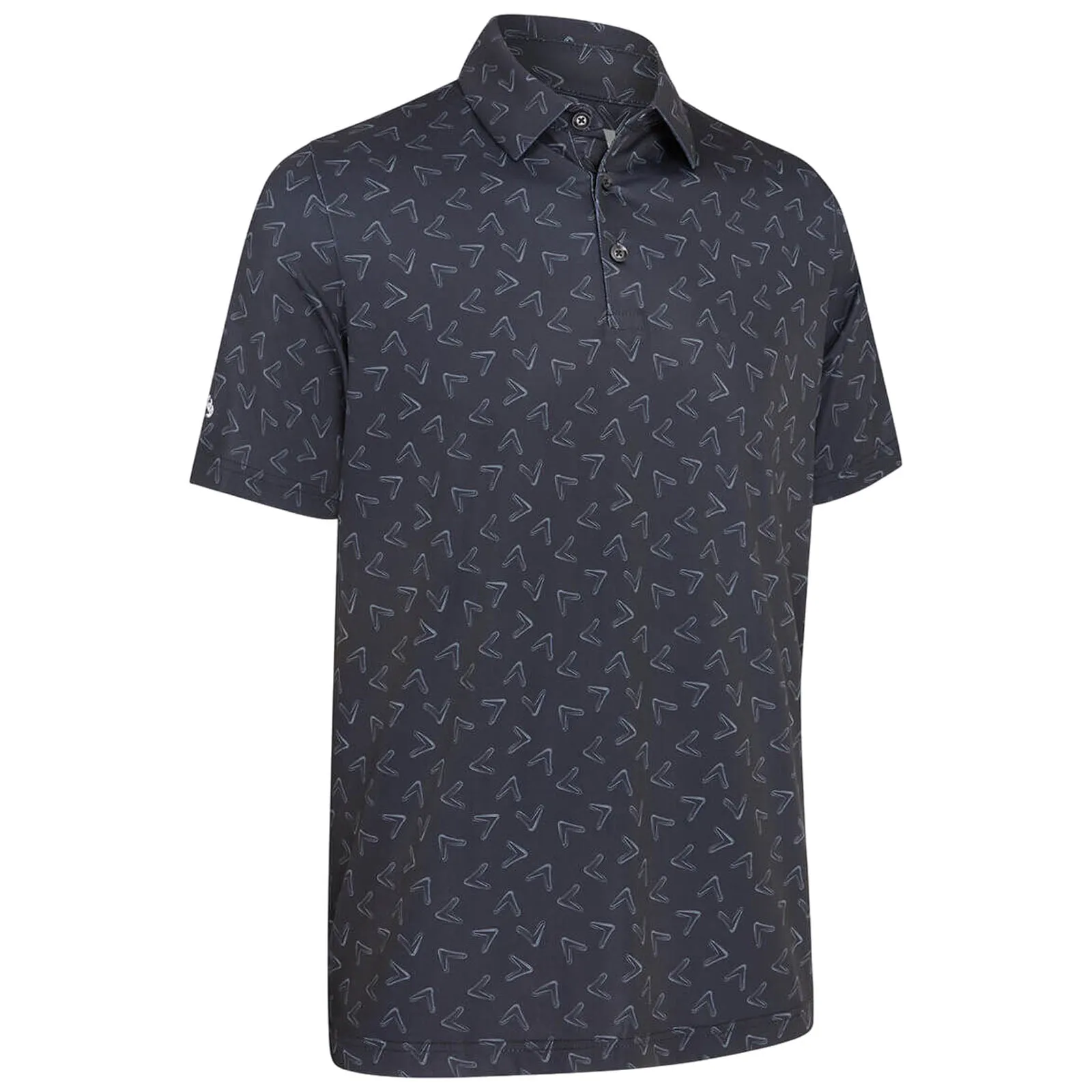 Callaway Mens Chev Print Polo Shirt Timeless Look