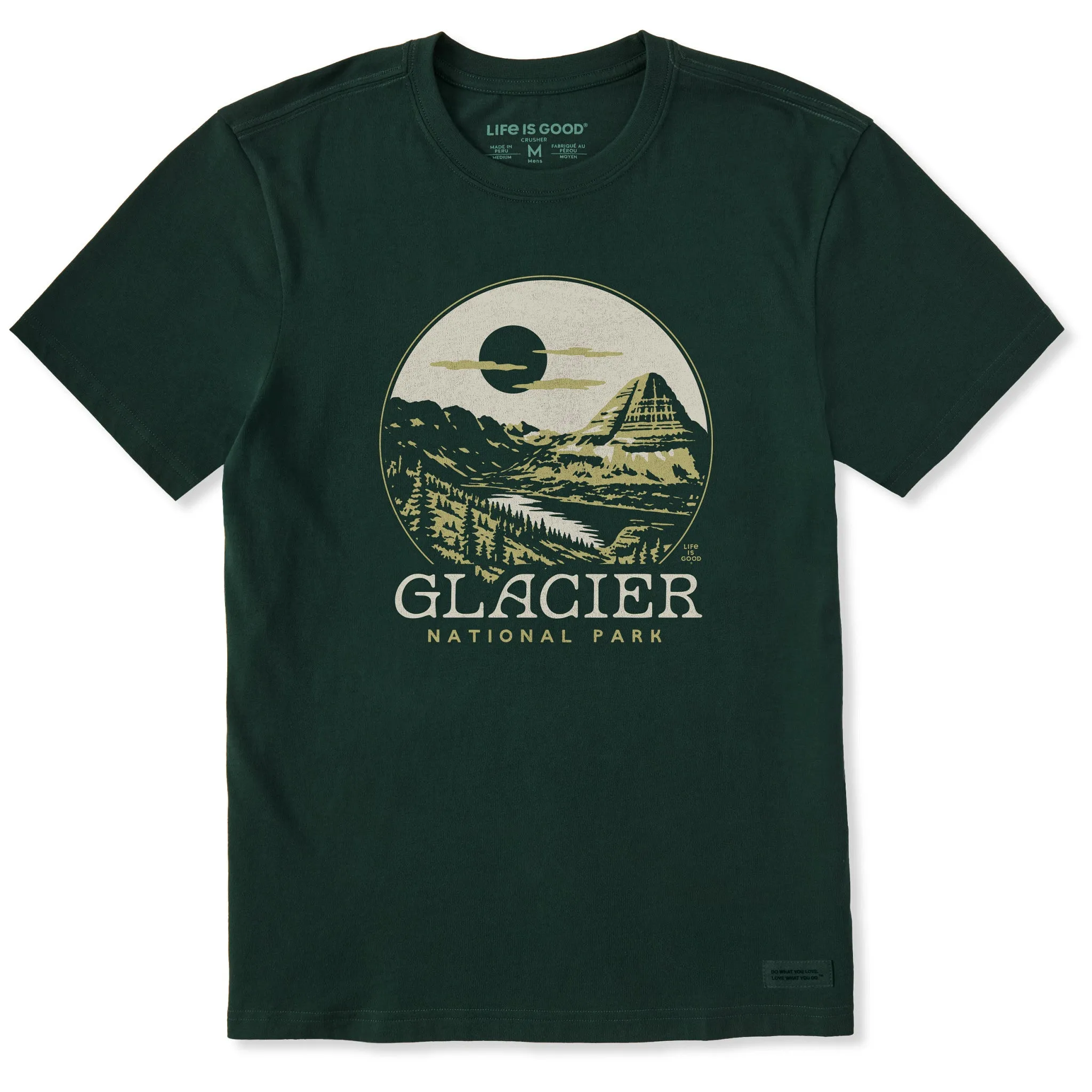 UV Protection Fabric Fashion Comfort Men's Glacier Park Short Sleeve Crusher Tee