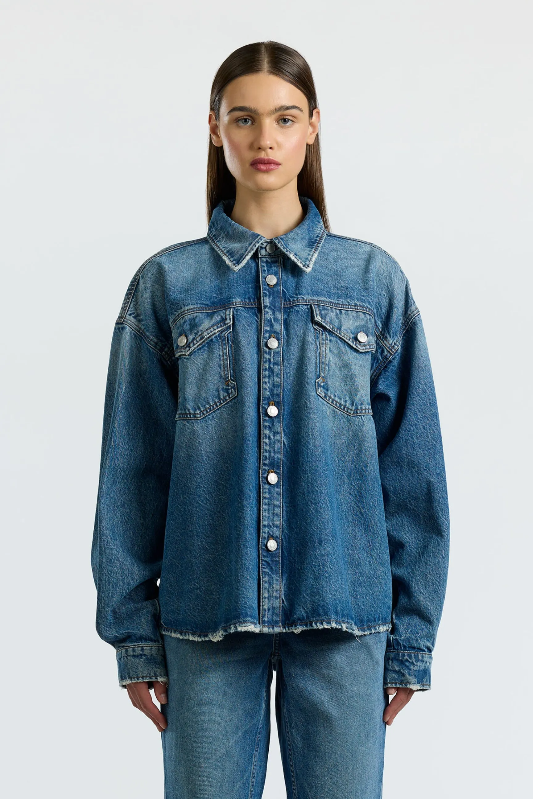 Flexible Cuffs Zippered Vents Overshirt