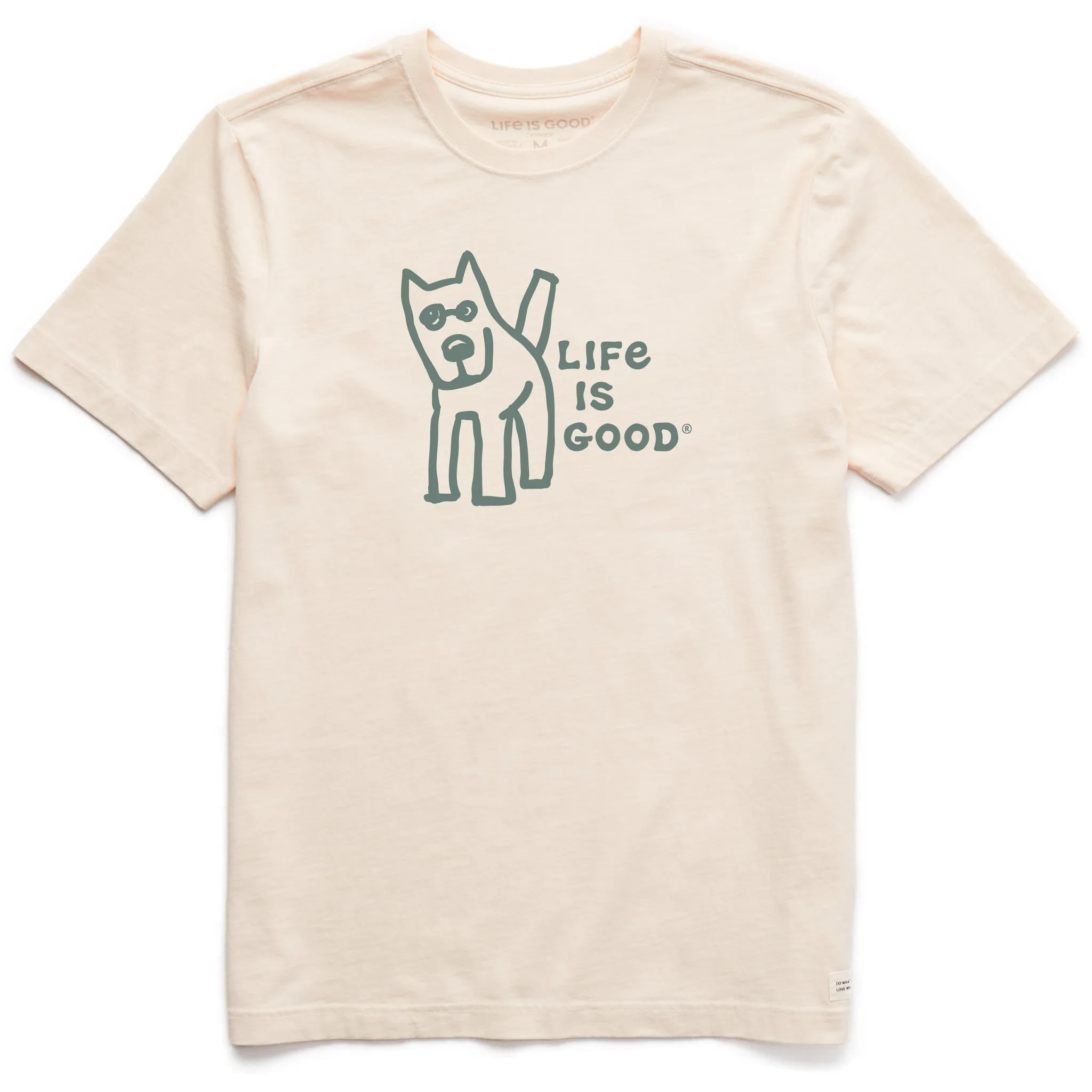 Men's Wordsmith Rocket Life is Good Short Sleeve Crusher Tee Cozy Design