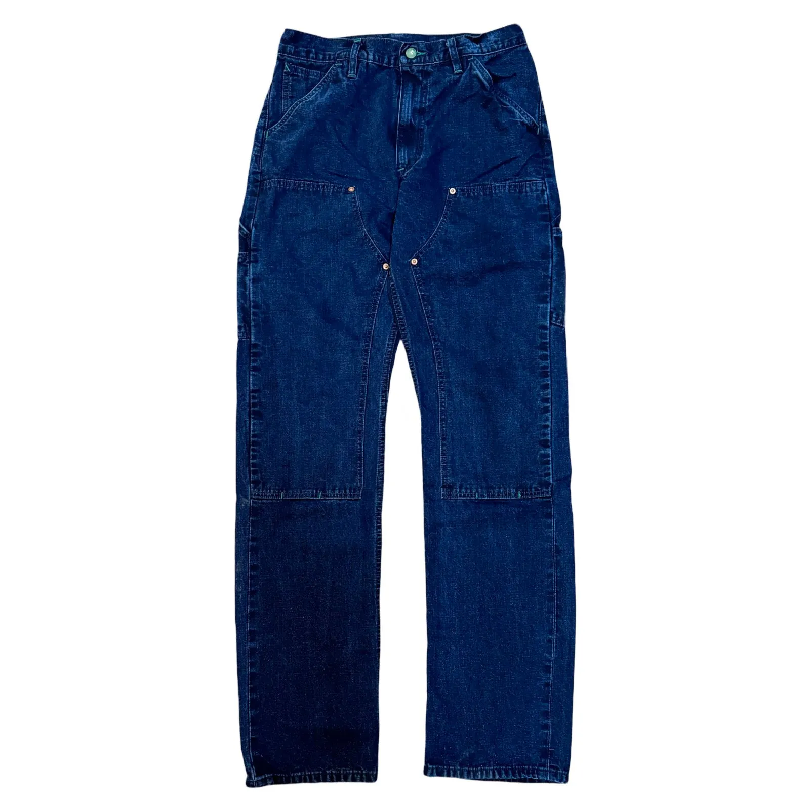 Comfort Design Japanese Indigo Selvedge Duck Double Knee Work Uniform jeans