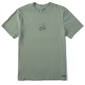 Outdoor Style Trend Men's Frog Biker Short Sleeve Crusher Tee