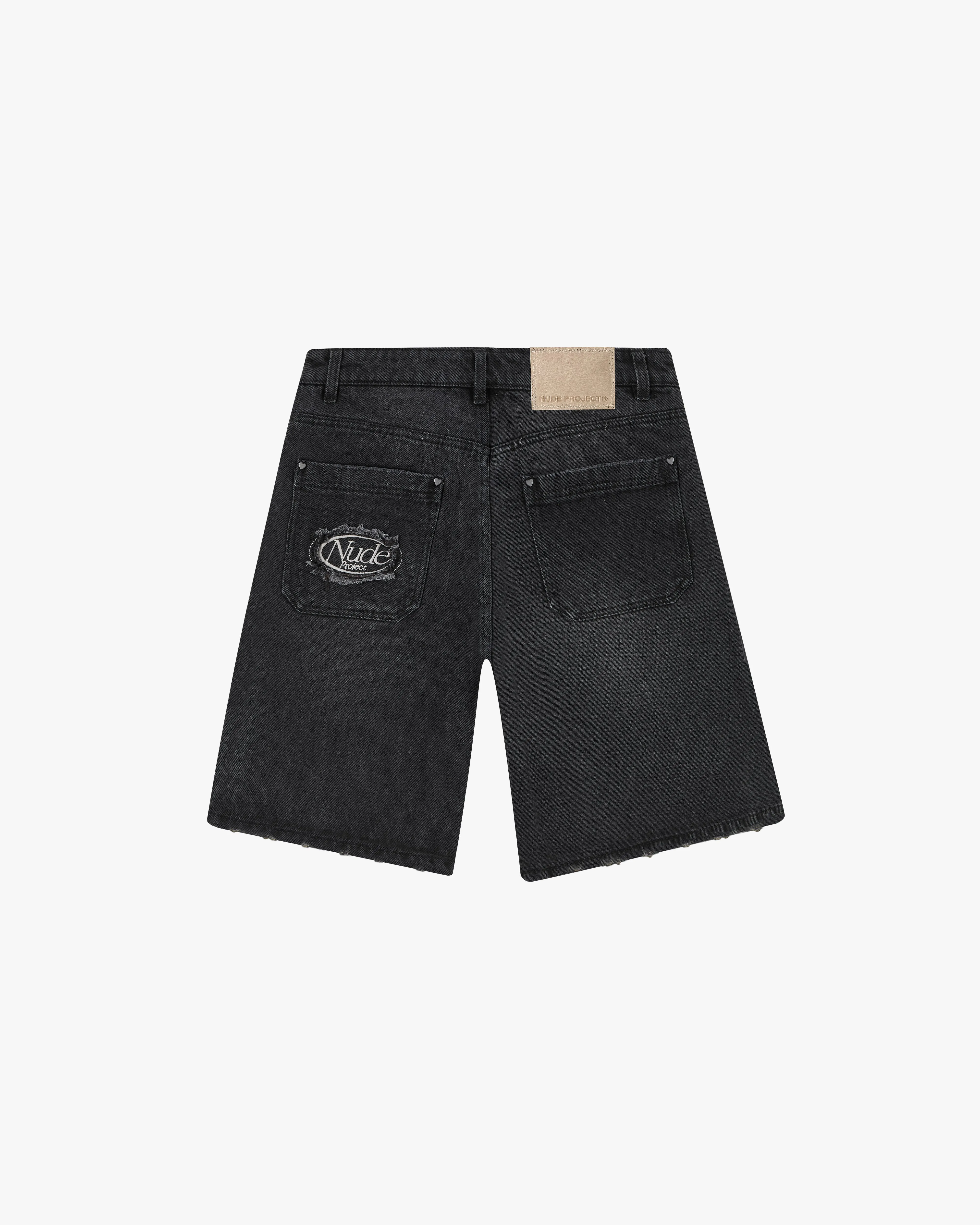 Basic Denim Shorts Black All Around Weekend Style Casual Parent Style