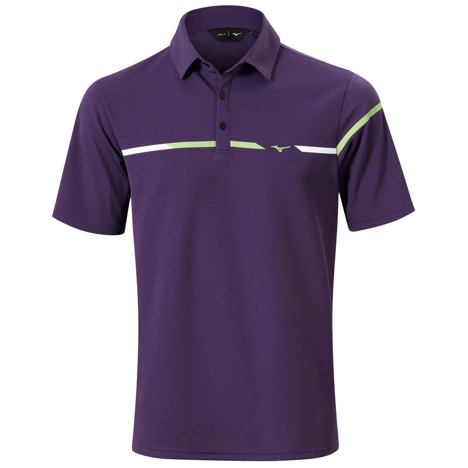 Mizuno Mens Breath Thermo ST Polo Shirt Ventilated Side Gussets