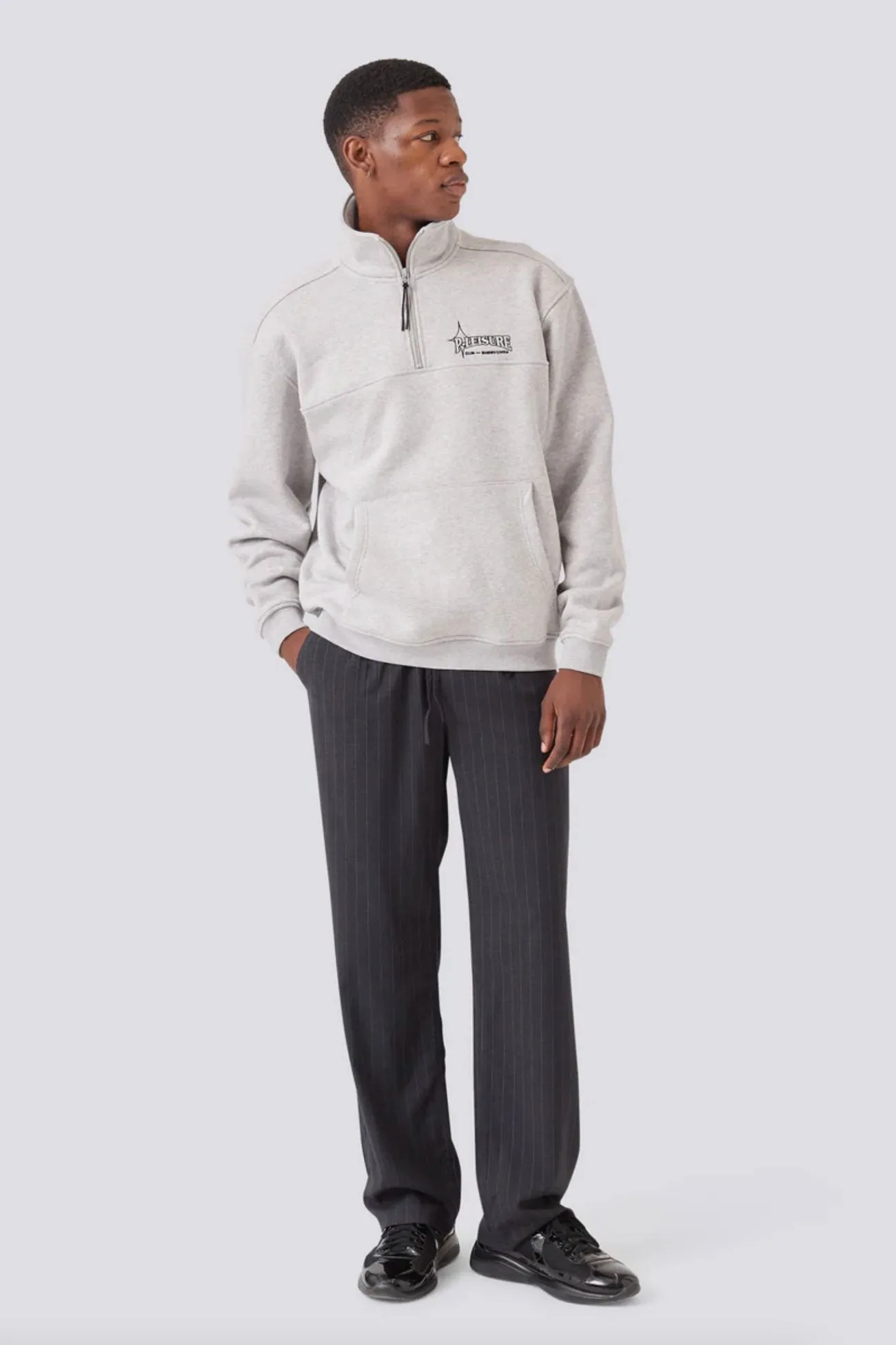 SmoothInnerLining Club Pullover Grey Marle