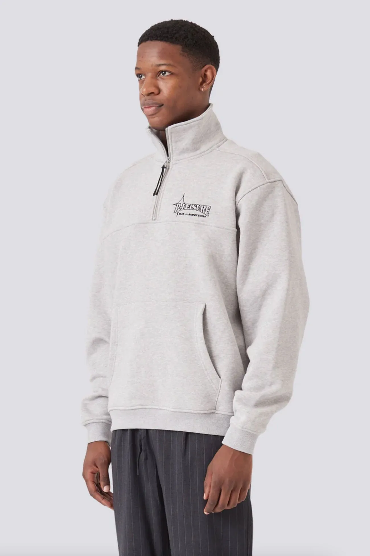 warm fleece Club Pullover Grey Marle