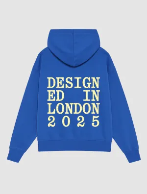 designed in london blue hoodie Outdoor Active