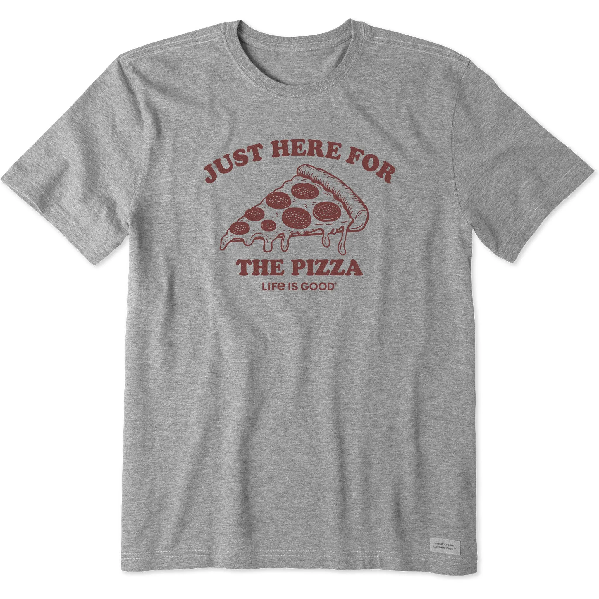 Men's Here for the Pizza (Pepperoni) Short Sleeve Tee Cozy and Fashionable