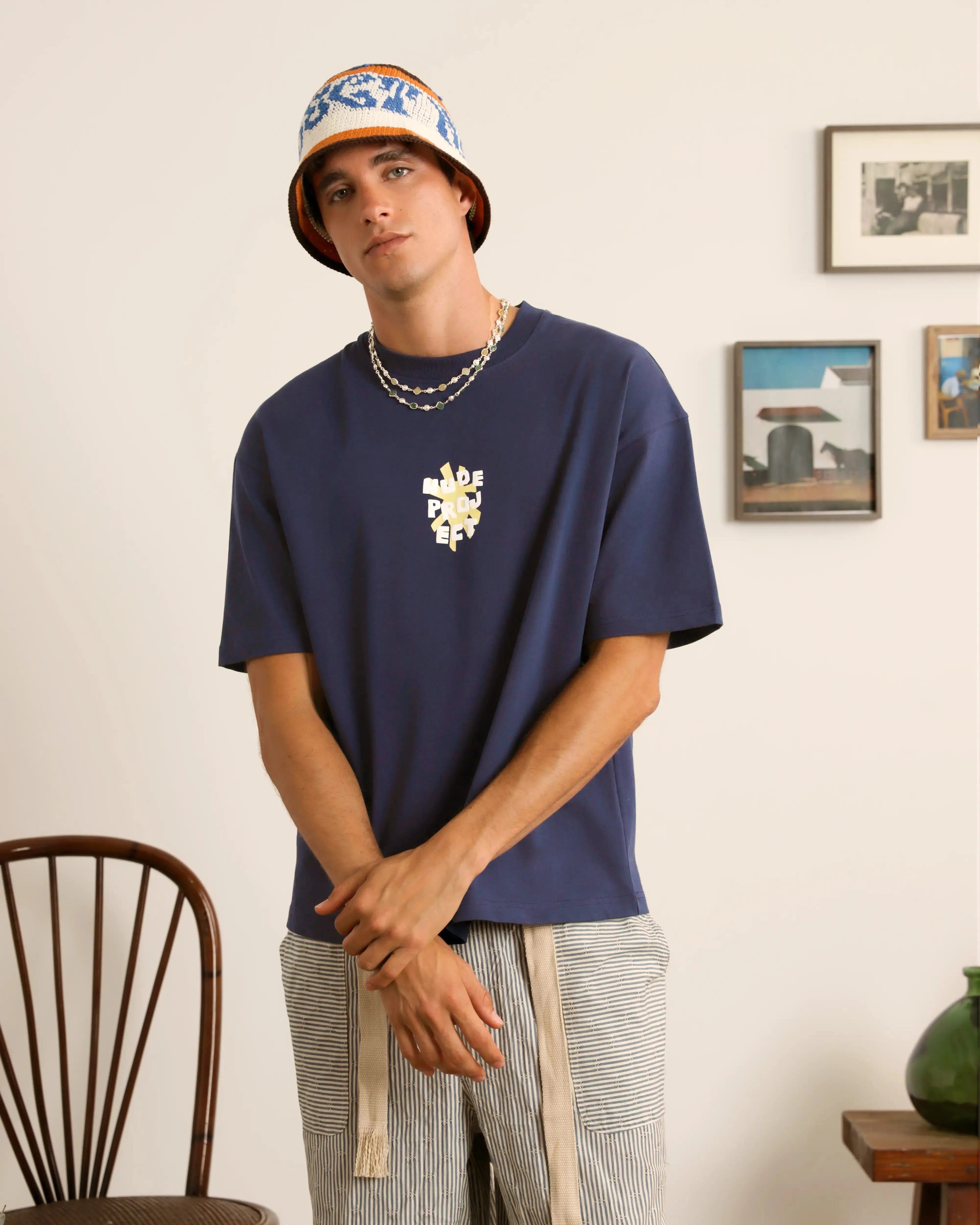 Astro Tee Navy Outdoor Essentials Chic