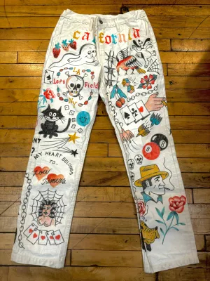 CALIFORNIA - Natural Duck  Mt Vernon 13 oz  Work Uniform Chino  Size 34" running size 32" City Ready