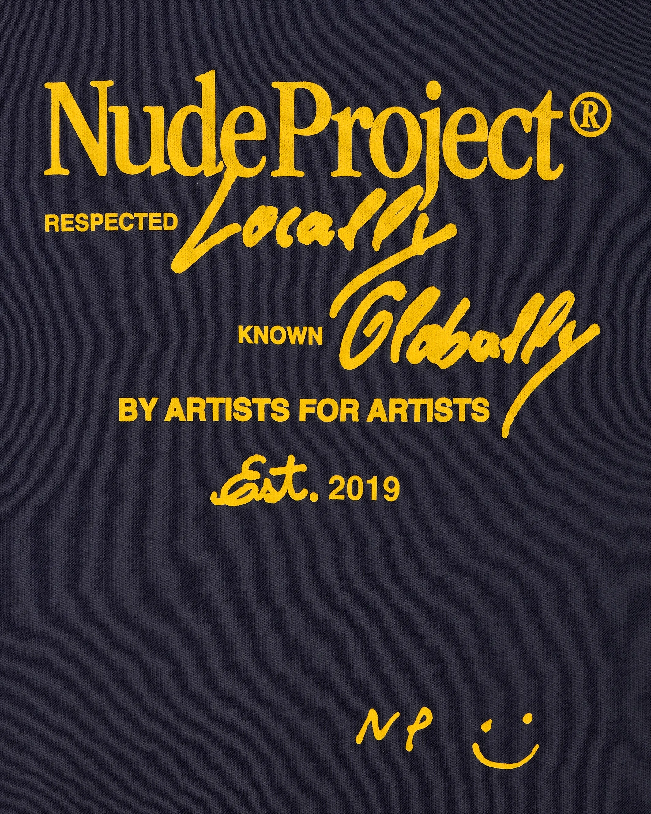 Global Soon Tee Navy Casual Vibes Soft Wearable