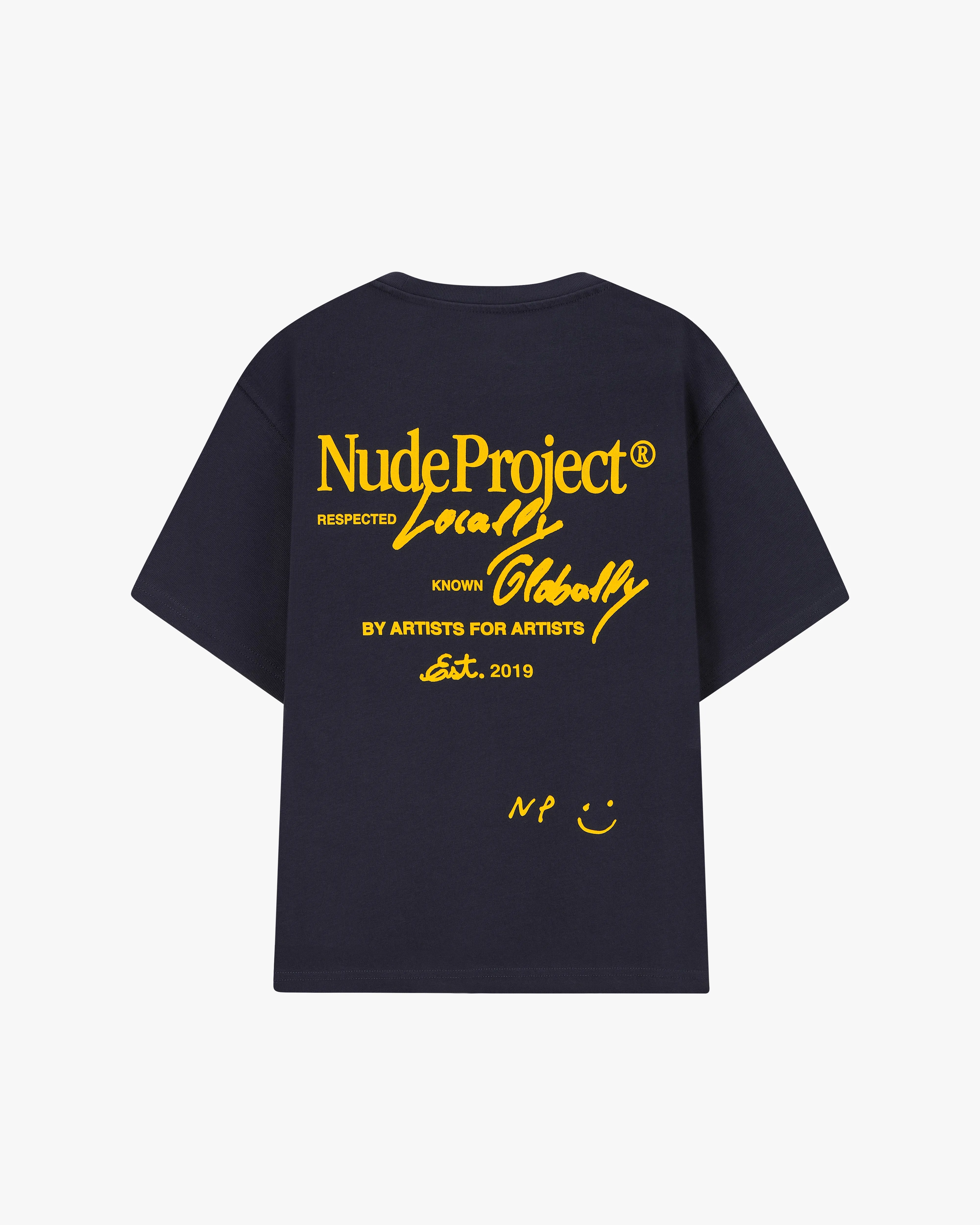 NeutralTonesCollection Leather combination Global Soon Tee Navy