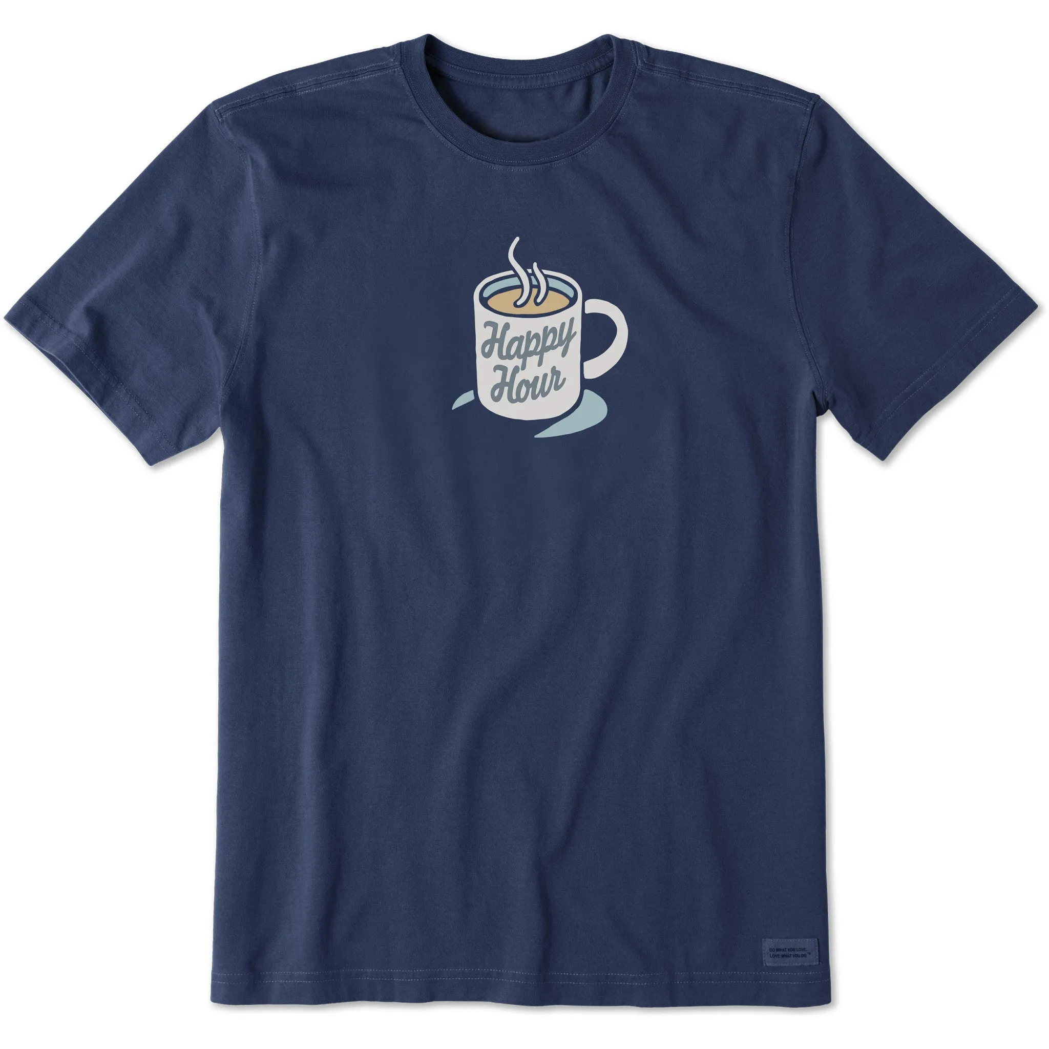 Men's Happy Hour Mug Short Sleeve Crusher Tee Cozy Waist