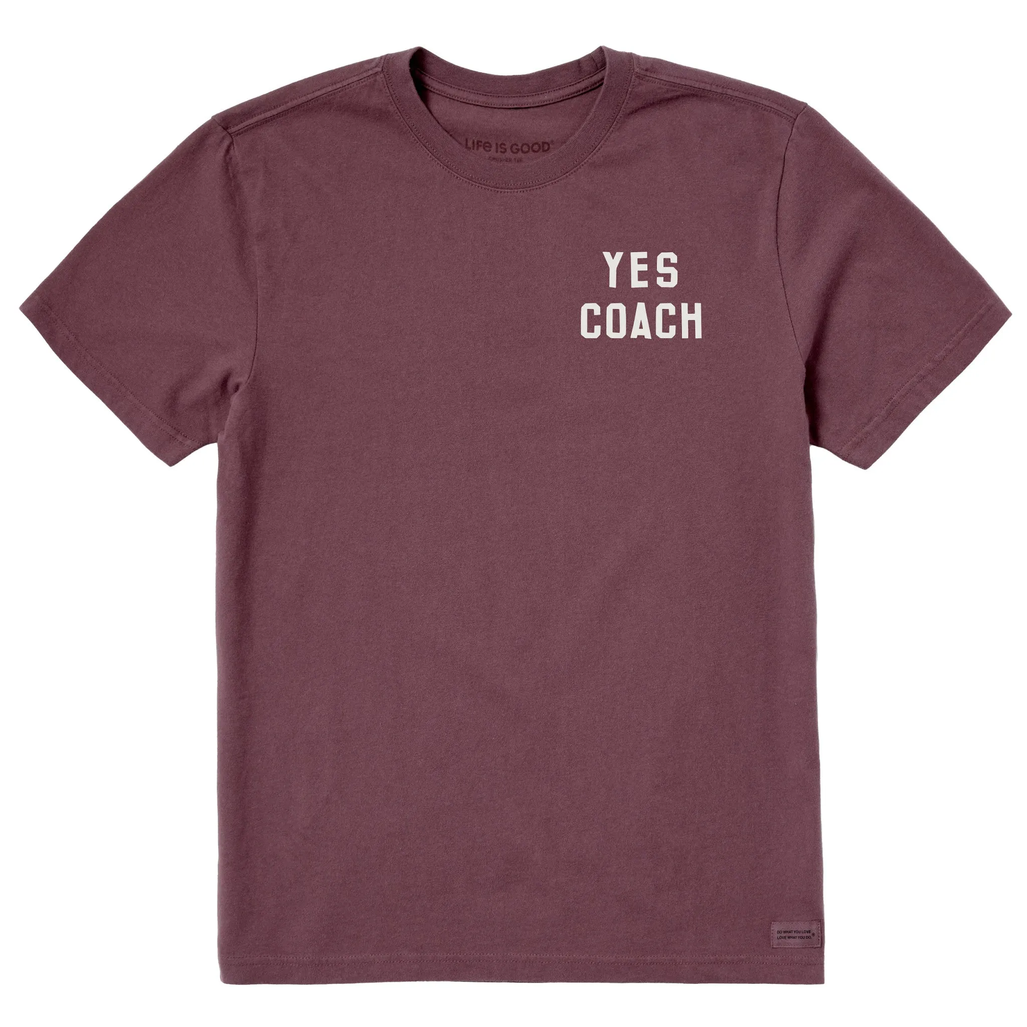 Men's Yes Coach Short Sleeve Crusher Tee Quick-Dry Fabric