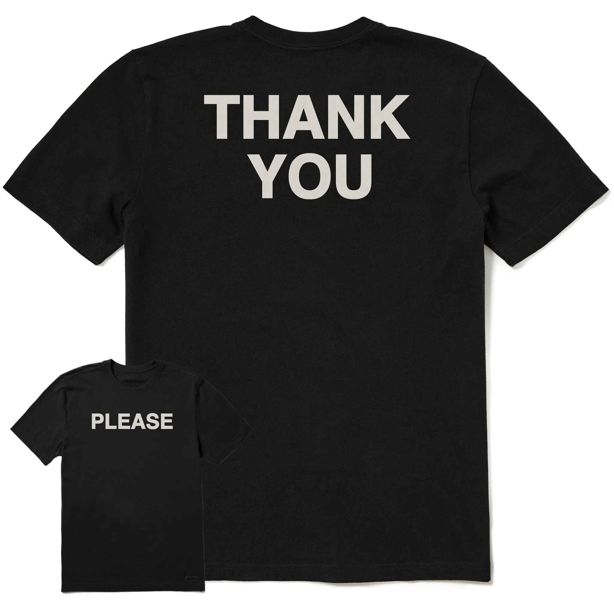 Men's Please Thank You Short Sleeve Tee Fresh Comfort Style Effortless Wear Fit