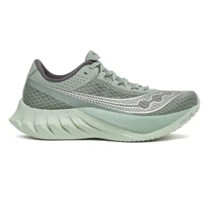 Mens Saucony Endorphin Pro 4 running in a basketball court area shoes Thermo Adaptive Lining