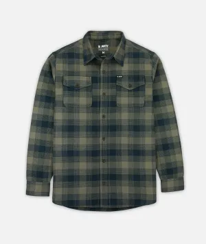 Fresh Trend Basic Top Breaker Flannel - Brown
