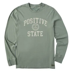 Urban Fit Men's Positive State Long Sleeve Crusher Tee