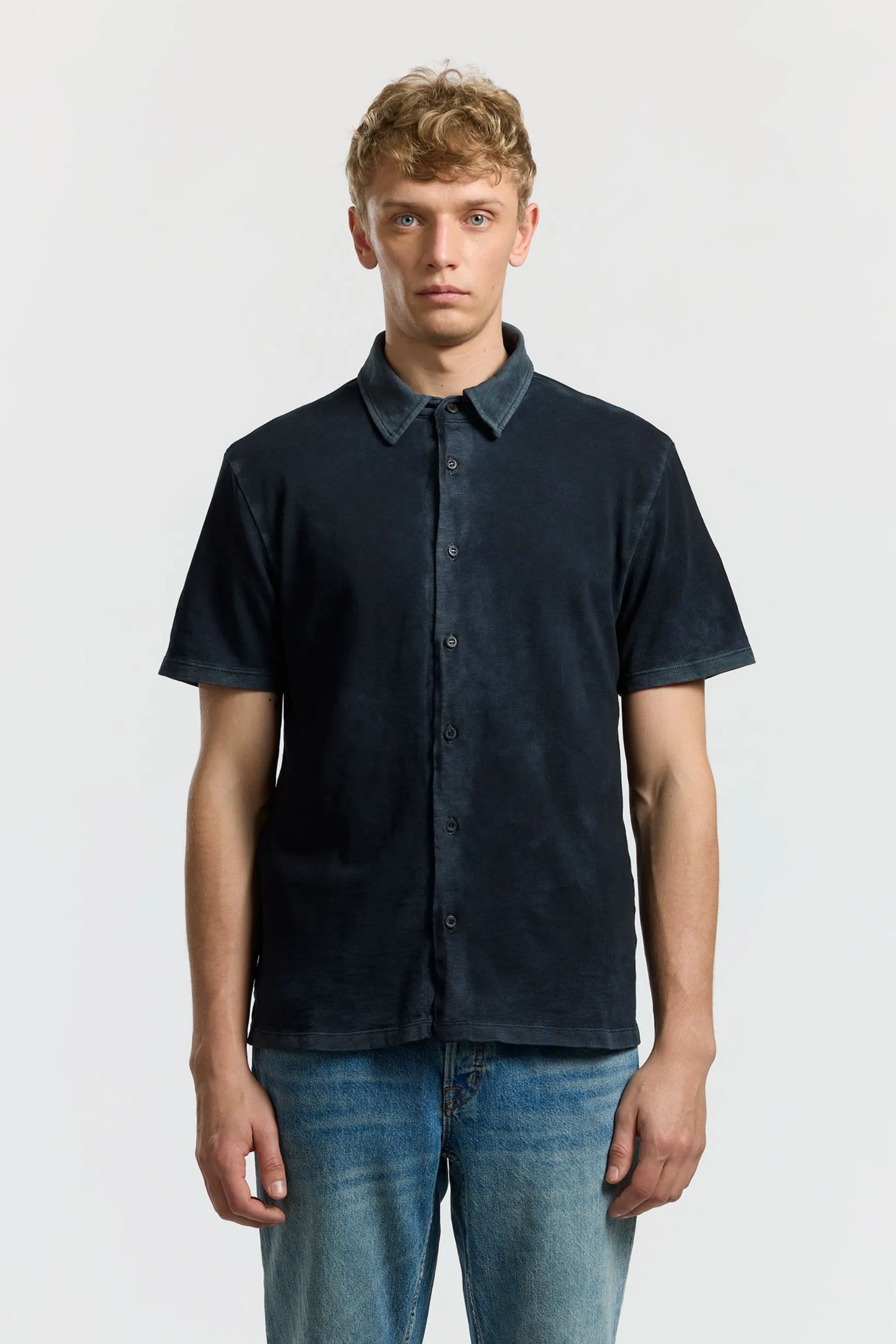 Striped modernity Breezy Comfort Presley Short Sleeve Buttondown