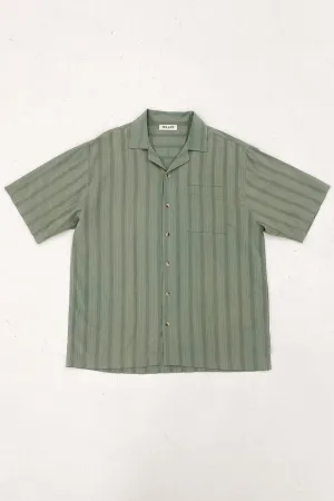 Bowler Seersucker Shirt Moss Casual Layering Wear Non Restrictive Silhouette