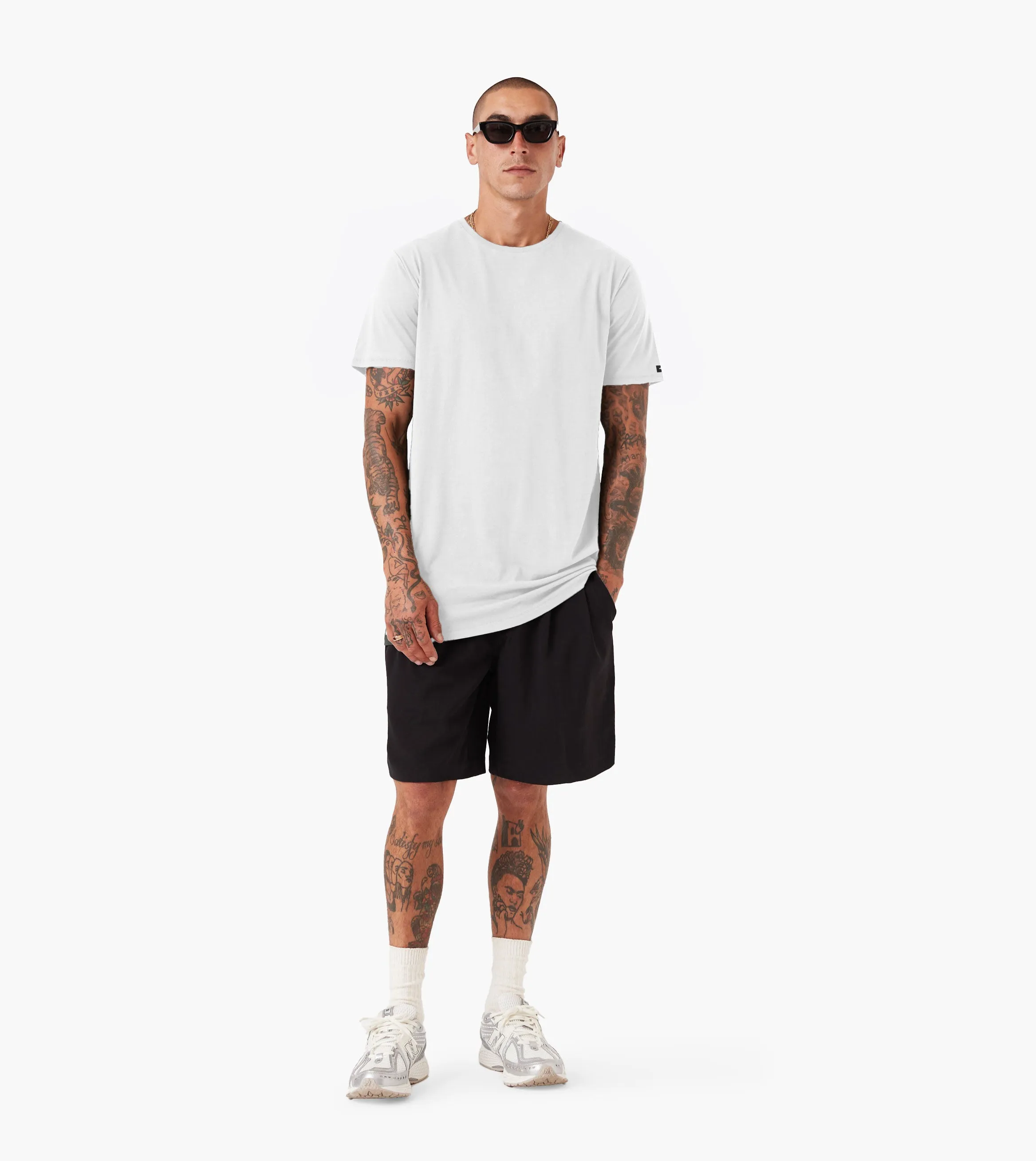 Tall Tee White Perfect For Relaxing