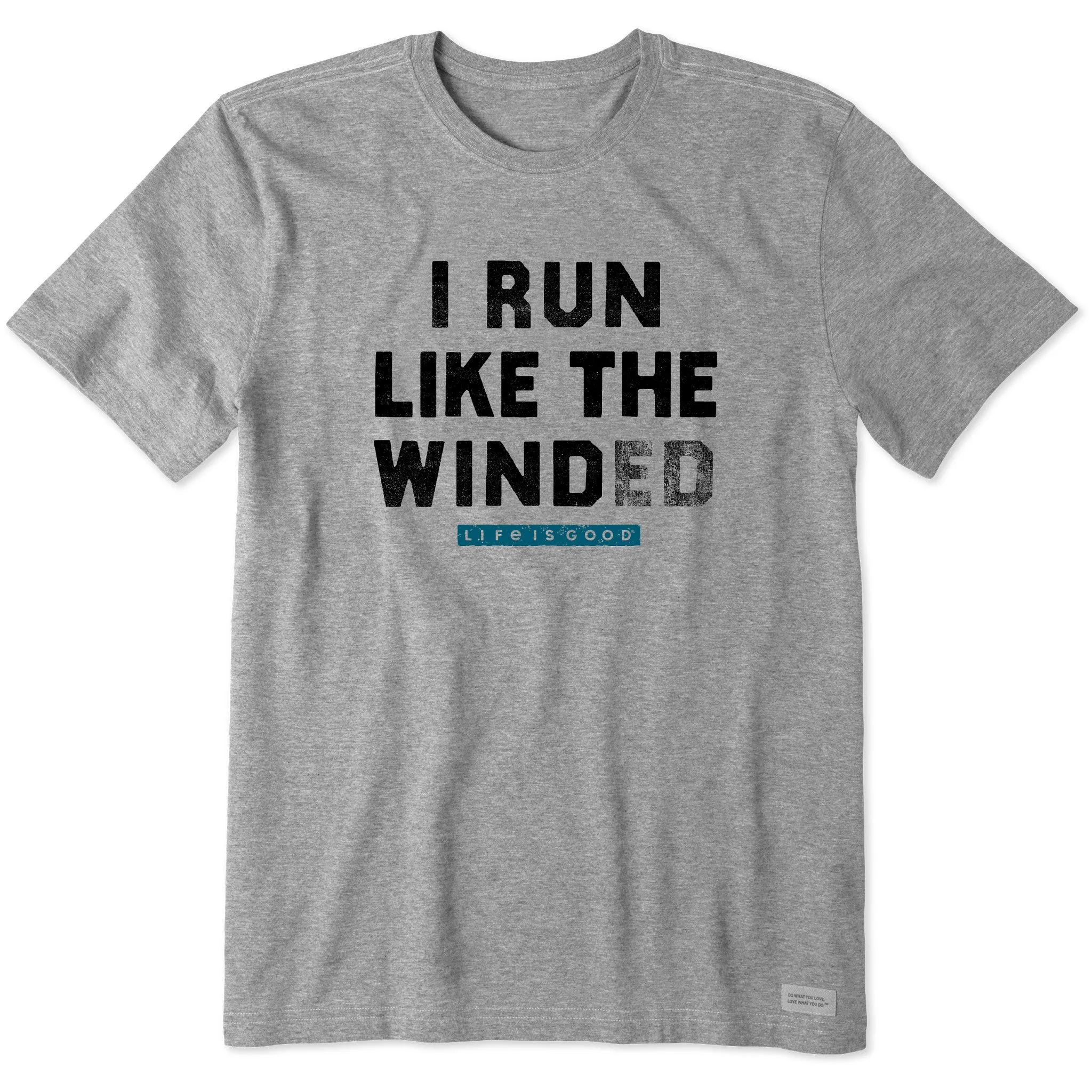 Value for Money Circular Knit Construction Men's Run Like The Winded Short Sleeve Tee
