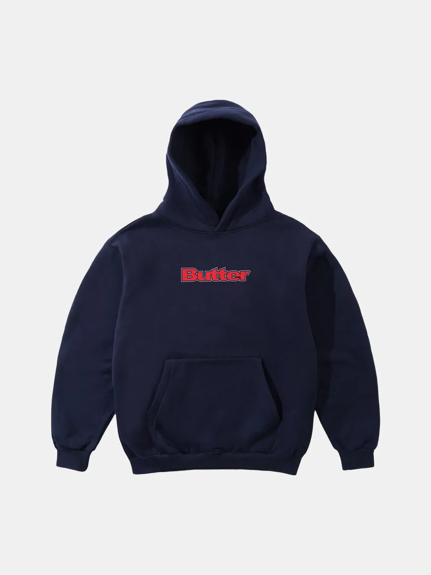 product scarf warmth Comfort Apparel Outline Logo Hoodie Navy